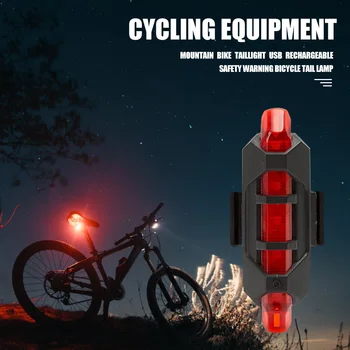 2 buc USB rezistent la apa XPE LED Faruri de Biciclete Lanterna Față de Biciclete Coada Lumina Biciclete Lumina Accesorii pentru Biciclete
