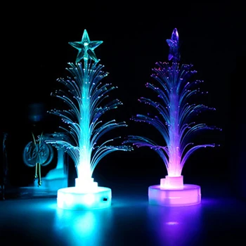 2020 Crăciun LED Multicolor Xmas Copac Lampă de Fibră Optică Acasă Petrecere de Nunta de Decorare Pom de Crăciun Lumini de Basm Cadou