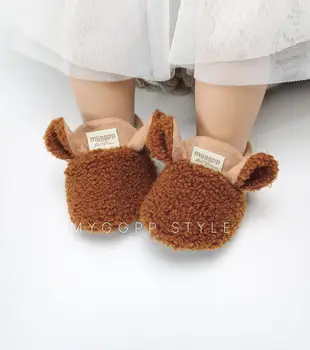 2020 Iarna 0-18M copil Copil Fată Băiat Drăguț Papuceii Ureche Primul Walker Copilul Cald Pantofi cu Barete Nou-născut Casual Copii Mici