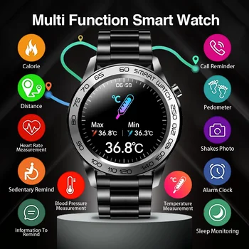 2021 Ceas Inteligent Bărbați Pedometru Ceasuri GPS Tracker de Fitness Complet Tactil Sport Temperatură rezistent la apa Smartwatch Pentru Android IOS