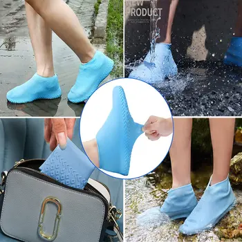 2021 FIERBINTE Cizme Impermeabile Pantof Acoperi Material Silicon Unisex Pantofi de Protecție Cizme de Ploaie pentru Interior în aer liber Zile Ploioase Reutilizabile