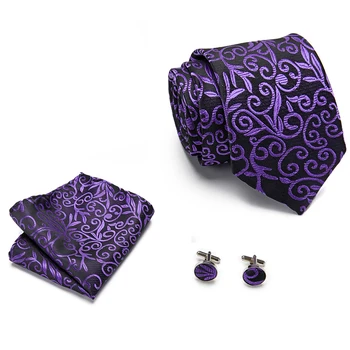 2021 Nou Design Frumos lucrate Manual cu Ridicata Jacquard 7.5 cm Set Cravata Cravata Om Accesorii de Nunta St. Ziua Îndrăgostiților