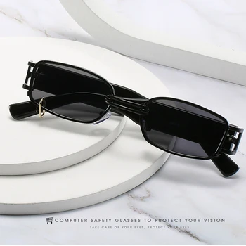 2021 Populare Punk Ochelari de Soare Moda Mic Dreptunghi ochelari de Soare pentru Femei Brand Designer de Epocă pentru Bărbați Ochelari de Soare Nuante UV400