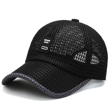 2021 Pălărie Sunproof Vizor Capac Bărbați Reglabil Plasă De Baseball Capac De Protecție Solară În Aer Liber Respirabil En-Gros Tata Pălărie, Șapcă De Pescuit