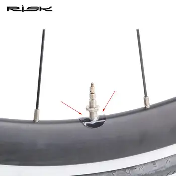 20buc/set RISC Drum de Munte Biciclete Biciclete franceză Valva Presta Autocolant Rim Protecție de Gaz Duza Aer Lipici Pad Tub de Cauciuc Garnitura