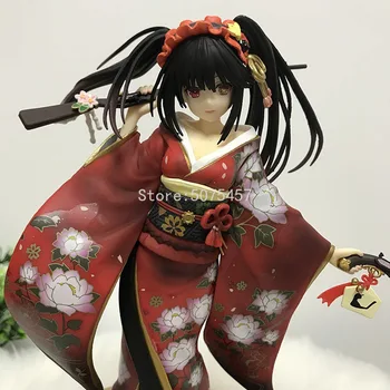 23cm KDcolle Data Un Live Figura Anime Tokisaki Kurumi Ademenitoare Kimono de Acțiune Figura KADOKAWA Kurumi Tokisaki Figurine Jucarii Model