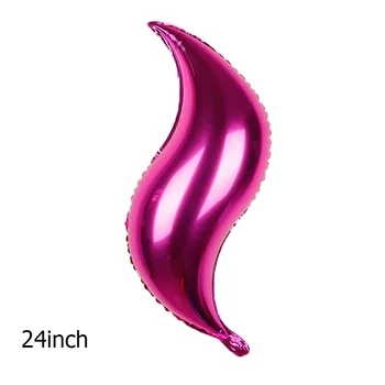 24 Inch S-în formă de Balon Folie de Aluminiu DIY Coada de Sirena Globos la mulți ani Mermaid Petrecere Decoratiuni Consumabile Copil de Dus