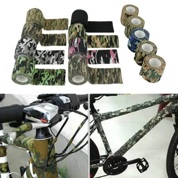 4.5mx5cm Non-Țesute Retractabil Biciclete Camuflaj Bandă de Protecție Autocolant Rezistent la zgarieturi Mountain Bike Cadru Furca de Protecție