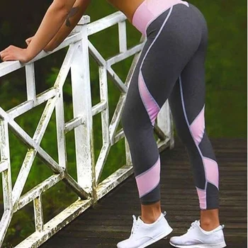 4 Culori De Sport Femei Jambiere Pantaloni Sport Cu Talie Înaltă Întins Sport Running Ciorapi Femei Pantaloni De Yoga De Fitness Iute Uscat