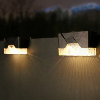 4buc/set LED Solare de Gradina, Gazon Punte de Lumină Scări Balustradă Curtea Lampa