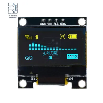 4Pin 7Pin 0.96 inch OLED Display Module IIC SPI Serial SSD1306 12864 LCD Display OLED cu Ecran de Bord pentru Arduino