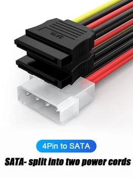 4Pin IDE Molex la 15Pin Serial ATA SATA Adaptor de Alimentare Cablu Y Splitter Hard Disk de Alimentare Conectați Cablul pentru Calculator Desktop