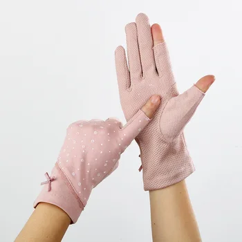5 perechi/color en-gros mănuși de protecție Solară în aer liber mănuși femei de sex feminin doamnelor doamna întinde ciclism conducere protectie UV vara