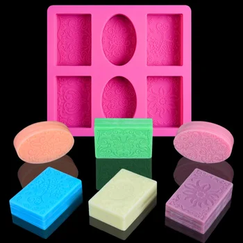 6 Găuri Silicon 3D Săpun Mucegai de Luare de Săpun Matrite Consumabile Lumânare în Formă de Rășină Ambarcațiunile de Decor Acasă