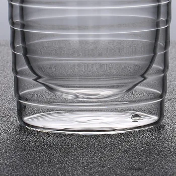 85ml 150ml 350ml perete dublu izolat cupa de sticla transparent șurub birou cana de lapte 2 buc drinkware set cana prieteni Cadou