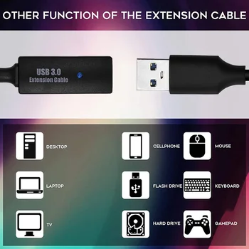 8M/26FT USB 3.0 Cablu Adaptor Pentru Oculus Quest 2 Link Cablu Extensie USB Linie de Date de Tip a-C Computere Ochelari VR Accesorii