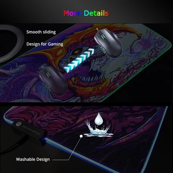 900x400 RGB Mouse Pad Gaming Arta Straturile de Lichid de Calculator Mari Mousepad cu iluminare din spate XXL Marmură CONDUS Gamer Decoracion Covor Birou Mat