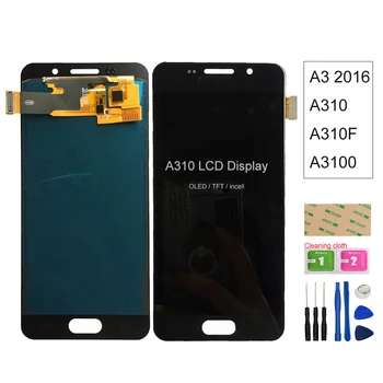 A310 LCD Pentru Samsung Galaxy A3 2016 A310 A310F A3100 Display lcd Touch Screen Digitizer Panoul de Asamblare Piese de Testare