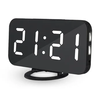 Acasă Decor Luminos Ceas LED de Control Vocal Digital Ceas cu Alarmă Număr Mare de Afișare Snooze Ceas Electronic Calendar