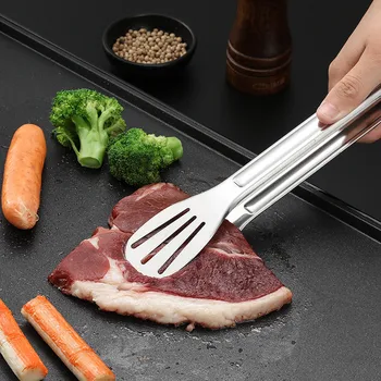 Accesorii de bucătărie din Oțel Inoxidabil Pâine Clește tip Bufet Carne la Gratar Clip GRĂTAR Accesorii Gratar Instrument GRĂTAR Tong Instrumente de Bucatarie