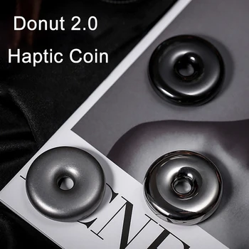 ACEdc Donut 2.0 Haptic Coin Fingertip Gyro Stainless Steel Metal Adult Decompression Toy