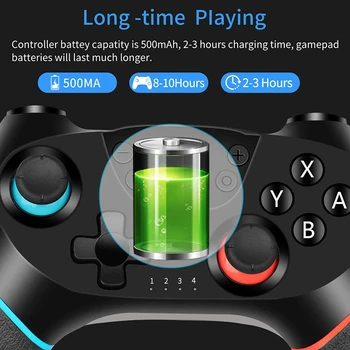 ACEPRIL Wireless Pro Controller Gamepad Joypad la Distanță Joystick-ul pentru a Comuta pe Consola Cu Turbo, Dual Shock & 6-Axa Somato-senzoriale