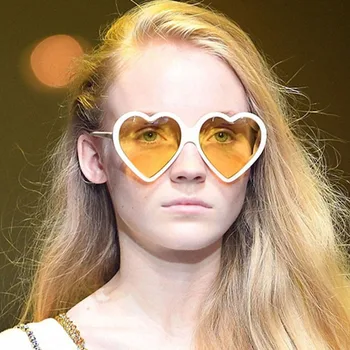 AKAgafas Inima în formă de ochelari de Soare Femei/Barbati Brand de Lux Ochelari de Soare pentru Femei, Cadru Mare Retro Clasic Gafas De Sol Mujer UV400
