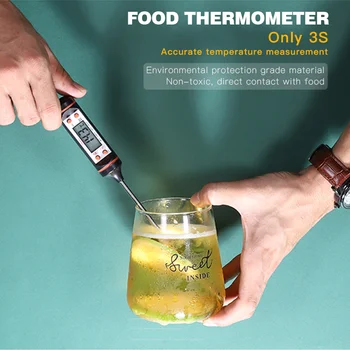 Alimente de gătit Bucătărie Digital Termometru de Carne de GRĂTAR Sonda de Apa Lapte Ulei Lichid Cuptor Digital cu Senzor de Temperatură Metru Termocuplu