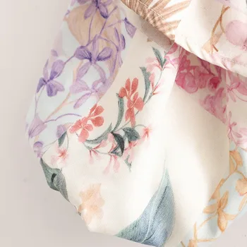 Alldoke de Vară 2021 Floare de Imprimare Bluza Femei, O-neck mâneci Talie Mare Bluze Femme Epocă Corp de Sus Blusas De Mujer 2021