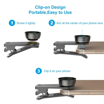 APEXEL Noi 6In1 Kit aparat de Fotografiat Lentilă Fotograf Telefon Mobil Lentile de Kit Macro Wide cu Unghi Fish Eye CPL Filtru pentru iPhone Xiaomi Mi9