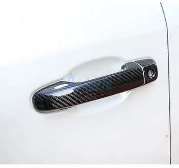 Aspect Fibra de Carbon Mânerul Ușii Capacul Apuca titularul Panouri de Protecție 2010-2019 Pentru Toyota Land Cruiser 150 FJ150 Prado Accesorii