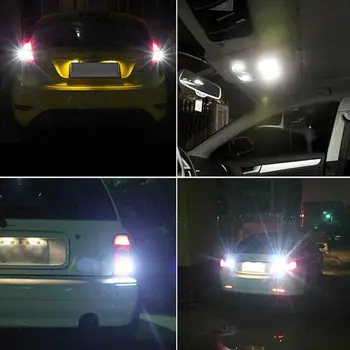 Auto Lumini cu LED-uri 1156 1157 5730 5630 33SMD 443 de Cotitură care Rulează Mașina Marșarier în timpul Zilei 3157 spate cu Led-uri Bec Lampa Signa E5Y7