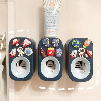 Automat Copii de Pasta de dinti Dozatorul de Pasta de dinti Storcator pentru Copii de uz Casnic Desene animate Titularul Periuta de dinti Accesorii de Baie
