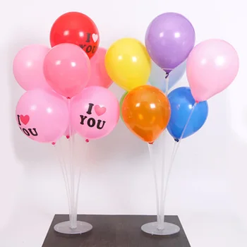Baloane Stau Balon Titular 7 Tuburi Coloana Confetti Balon Copil De Dus Petrecere De Aniversare Pentru Copii Decorul De Nunta De Decorare Consumabile