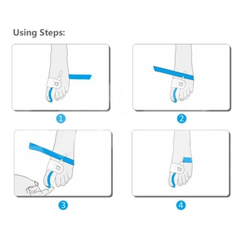 BANGNI Degetul mare Picior Orteza Suport Picioare Corector Separatoare de Deget de la picior Bătăturile de Reparații de Îngrijire de Picioare Instrument de Hallux Valgus Dispozitiv Ortopedic