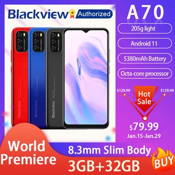 Blackview A70 Android 11 Smartphone 6.517