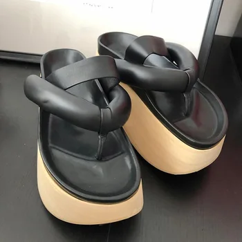 Brand 2021 Femei Papuci de Vara Noi Slide-uri de Moda Pantofi Wedge Sandale de Plaja pentru Femei în Afara Platformei de Agrement Flip Flops ZJ4-10