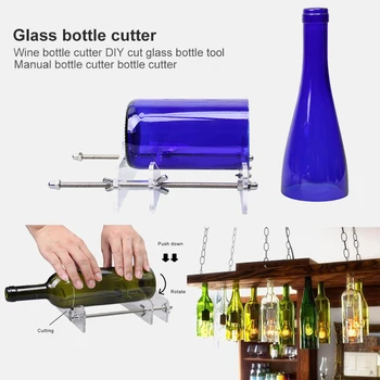 BRICOLAJ, unelte de tăiat mașină de Vin, Bere cu Șurubelniță Sticlă tăietor instrument profesional pentru sticle de tăiere de sticlă-cutter
