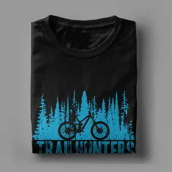 Bărbați Trailhunters Biciclete Ciclism MTB Tricouri Mountain Bike din Bumbac Topuri Casual Maneca Scurta Plus Dimensiune T-Shirt