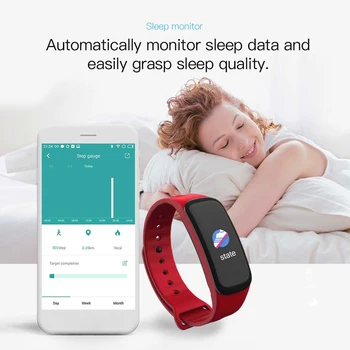 C1plus Brățară Inteligent Multifuncțional de Fitness Bratara Tensiunii Arteriale Monitor de Ritm Cardiac Somn Tracker Ceas Pentru Android IOS
