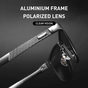 CAPONI Bărbați ochelari de Soare Polarizat Fotocromice de Conducere a Proteja de razele UV Ochelari de Soare Pentru Barbati Brand 2021 Ochelari de Nuante de Negru CP8587