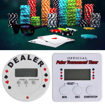 Casino Turneu De Poker Timer Digital Dealer Timer Black Jack Plastic Poker Chip Picătură De Transport Maritim