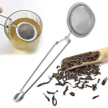Ceai Infuser Ochiurilor De Plasă Filtru De Ceai Din Oțel Inoxidabil Mâner Ceai Mingea Cafea Planta Condiment Filtru Difuzor De Băut Accesorii
