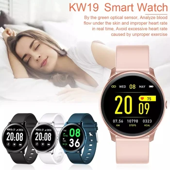 Ceas inteligent Noua Moda Modernizate KW19 Pro Full Touch Screen Femei Inteligent ceas sport rezistent la apa smartwatch pentru IOS și Android