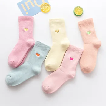 Clearance-ul de Vanzare Sosete pentru Femei Inima de Imprimare Gros de Iarna de Cald Șosete Lungi pentru Femei Japoneze Kawaii Drăguț Homewear Dormit Șosete