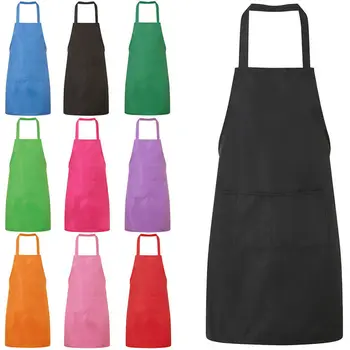 Colorate Gătit Șorțuri De Bucătărie De Curățare Accessioris Adult Șorț Convenabil Mâneci Masculin Feminin Bucătari Universal Buzunarul Șorțului