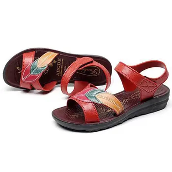Confortabile Sandale pentru Femei Material Moale, Durabil Tocuri Joase Pene Femei Pantofi Casual