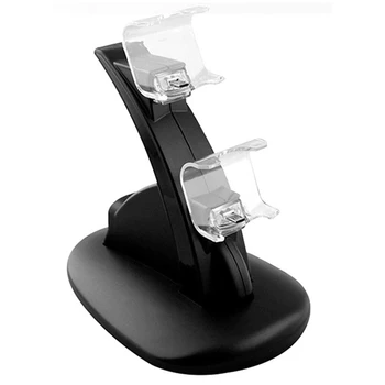 Controler Încărcător Dock LED Dual USB Stand de Încărcare Stație pentru Sony Playstation 4 PS4 / PS4 Pro /PS4 Slim Controller