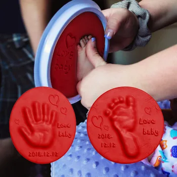 Copilul de mână și picior de imprimare lut lut moale pufos material DIY amprenta amprenta amprenta anti-stres jucărie pentru copii