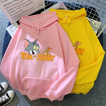 Coreeană casual hoodie de desene animate Drăguț anime imprimare Tricou Kawaii Hoodies pentru Femei top haine Hoody Femei Iarna Femei Hoodie